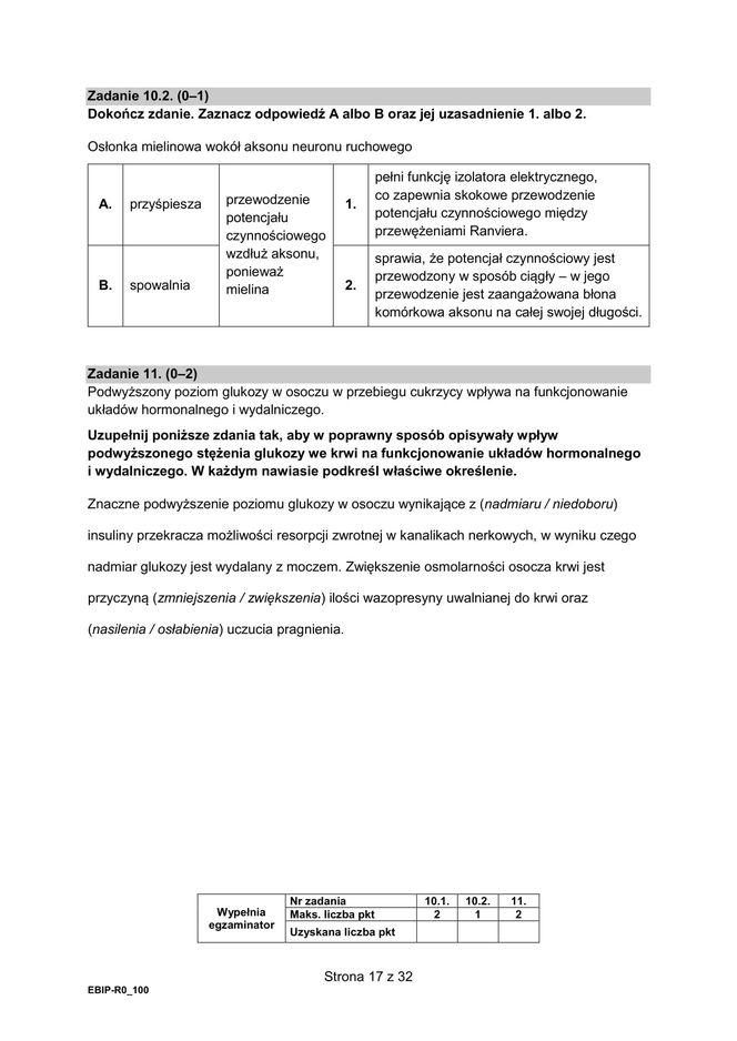 Matura 2025 - biologia