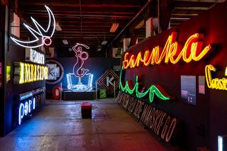 Neony z Muzeum Neonów w Warszawie