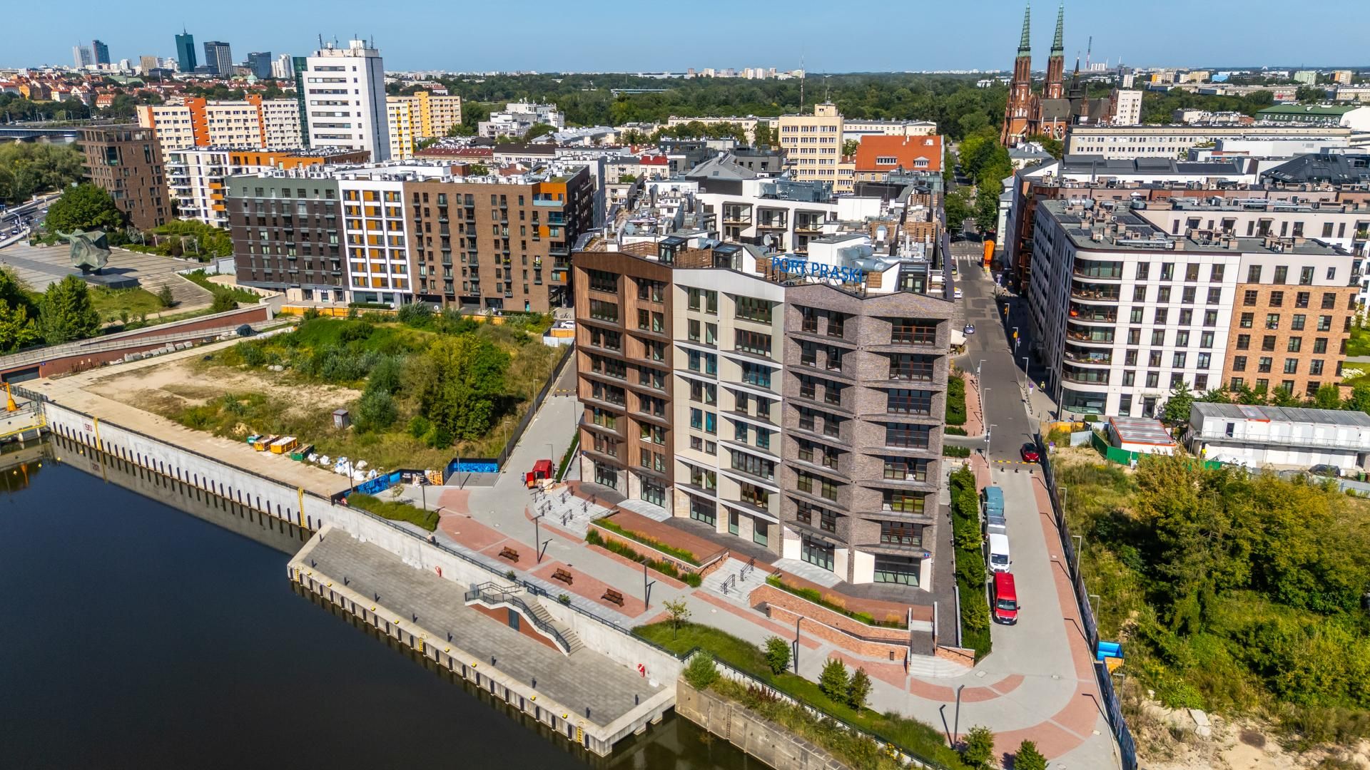 Port Praski w Warszawie z lotu ptaka