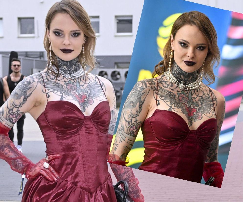 Mocne oko, ciemne usta i odważna sukienka. Monika Miller nie zna granic!