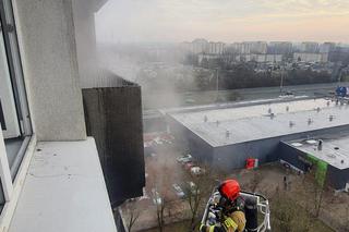 Pożar w wieżowcy przy Wileńskiej w Łodzi