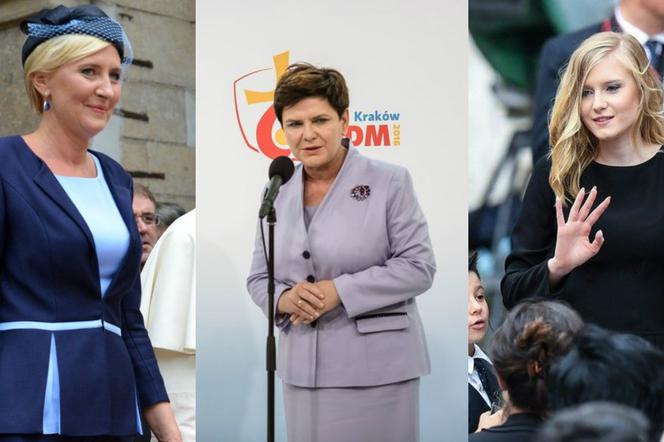 Agata Duda, Kinga Duda i Beata Szydło