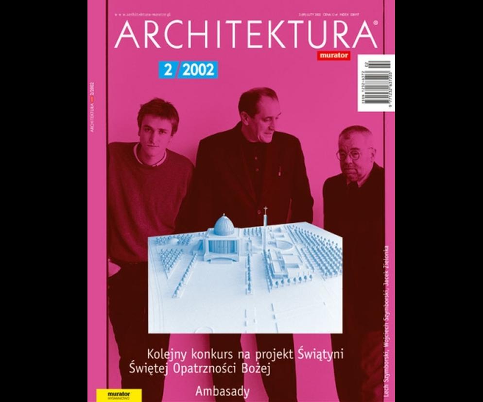 Okładka Miesięcznik Architektura 02/2002