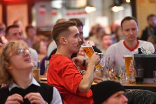 Strefa kibica w Warszawie podczas meczu Polska - Meksyk