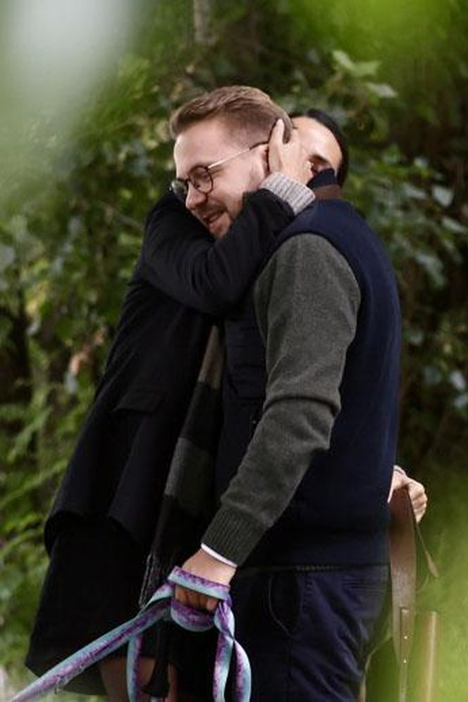 Jacek Ozdoba odpoczywa z żoną po ślubie