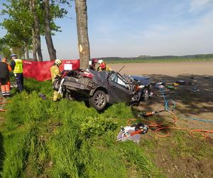Kierowca uderzył w drzewo. Zginął na miejscu