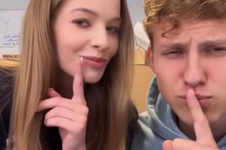 Pierwsza miłość. Jolka (Justyna Zielska), Tomek (Oskar Wojciechowski)