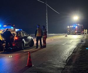  Pijany kierowca potrącił rowerzystę. Rozerwał pękł na dwie części