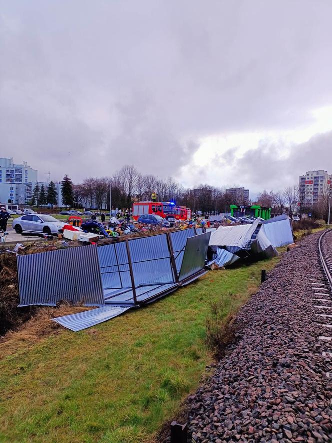 Latające garaże w Zamościu! To cud, że nikt nie zginął!