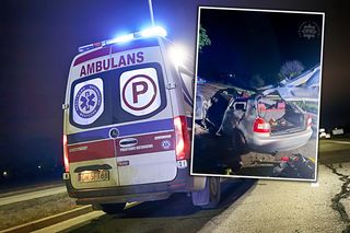 22-latek nie żyje, jego pasażerów zabrały karetki! Śmiertelny wypadek w Sączowie w majówkę