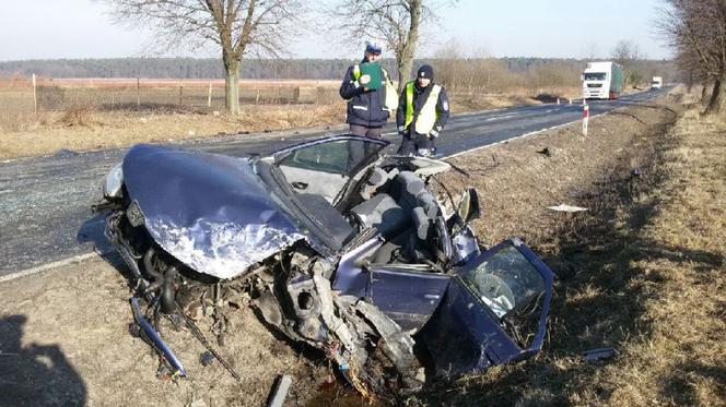 Koszmarny wypadek między Cieszanowem a Kowalówką z udziałem dwóch osobówek i autobusu