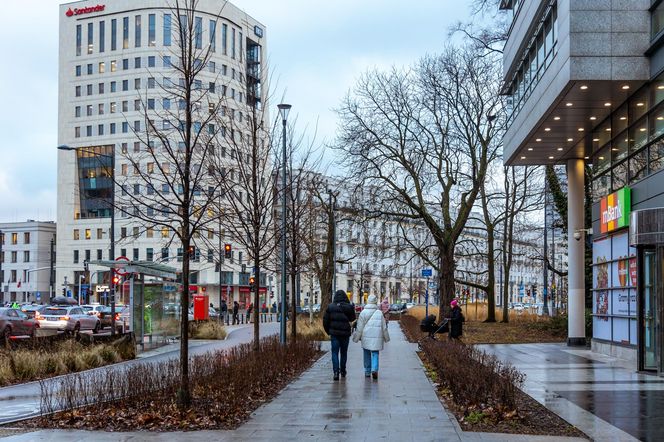 Zielona Marszałkowska między placem Bankowym a ul. Królewską