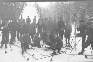 Skocznia narciarska w Kielcach na starych fotografiach