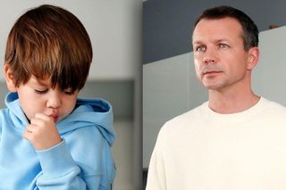 Barwy szczęścia odc. 3165. Tadzio (Józio Trojanowski),  Bruno (Lesław Żurek)