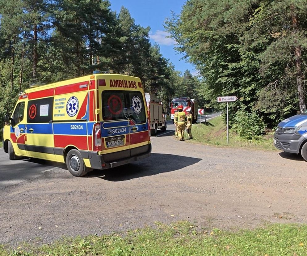 Wypadek motocyklisty w Kaletach