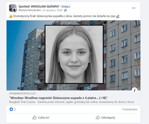 Uwaga! Drastyczne nagranie. Fake newsy opanowują internet. Policja ze Świdnicy alarmuje To oszustwo