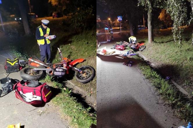 Motocyklista huknął w drzewo. Na miejscu lądował śmigłowiec LPR