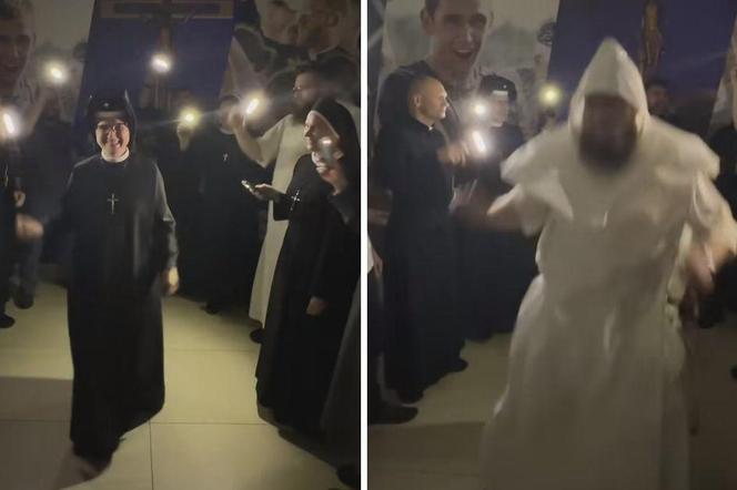 Księża i zakonnice z organizacji Niniwa tańczą do cytatów z pisma świętho