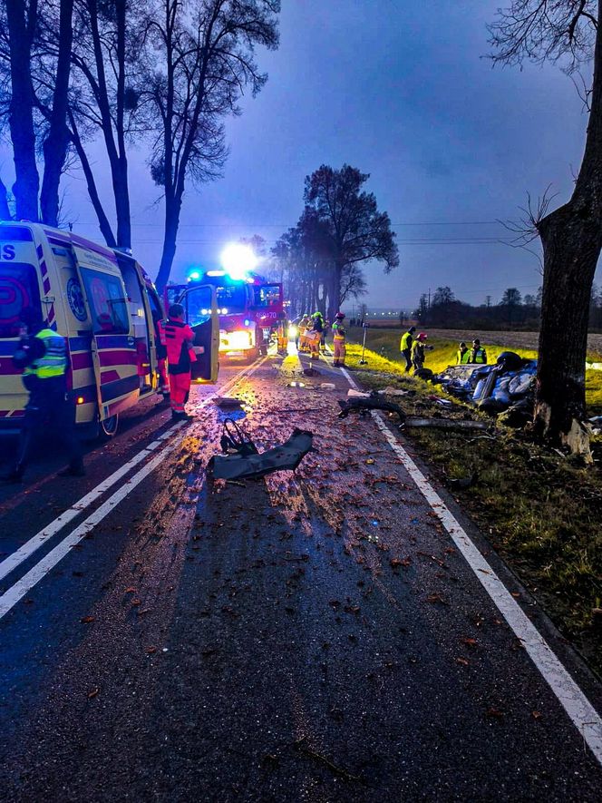 Ostatnia randka Huberta i Mileny. Roztrzaskali się o drzewo. 300 metrów od domu.