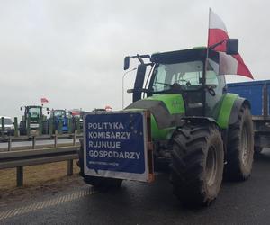 ​Na S5 koło Leszna zaczęła się druga doba rolniczego protestu