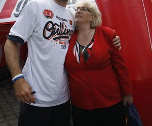 Marcin Gortat z mamą