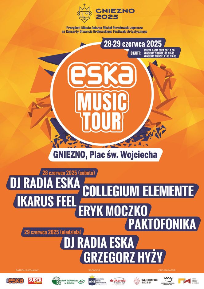 Gniezno wakacyjną stolicą muzyki! Weź udział w wielkim koncercie ESKA Music Tour i przywitaj lato w rytmie najlepszych hitów