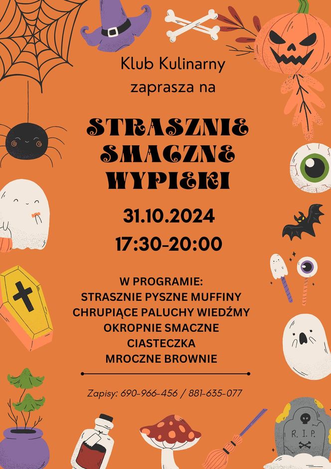 Strrrasznie Smaczna Impreza Halloweenowa w Klubie Kulinarnym - czwartek 31 października 