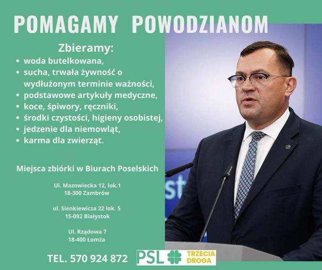 Łomżyńska zbiórka dla powodzian