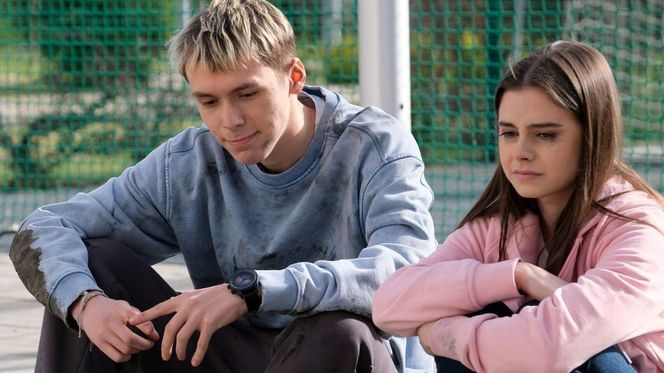 	M jak miłość odc. 1813. Basia (Karina Woźniak), Michał (Igor Pawłowski)