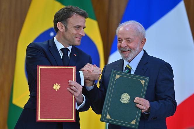 Spotkanie prezydentów Francji i Brazylii