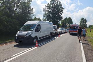 Efekt domina! 5 aut zderzyło się w Wąchocku, są poszkodowani 