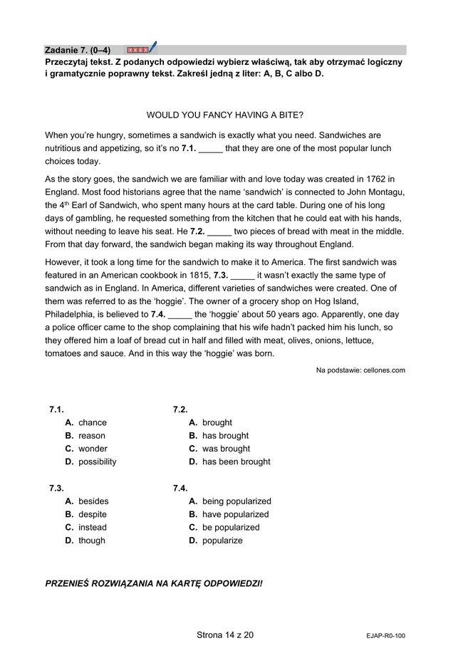 Matura 2025: angielski rozszerzony 8.05.2025. Arkusze CKE, poziom rozszerzony [Formuła 2015]