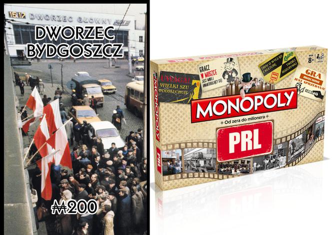 Na planszy nowej gry Monopoly PRL pojawi się bydgoski Dworzec PKP