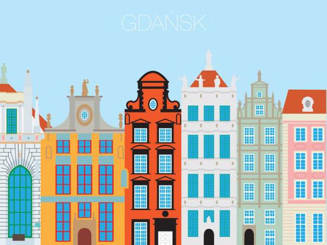 Plakat z Gdańskiem