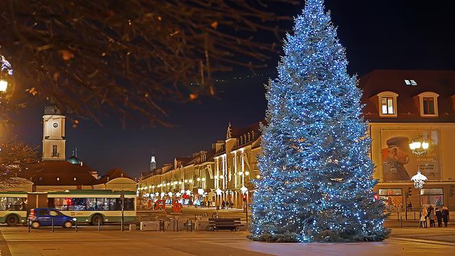 Białystok. Dekoracje świąteczne 2019/2020