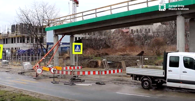 Trwa budowa kładki rowerowej w Krakowie