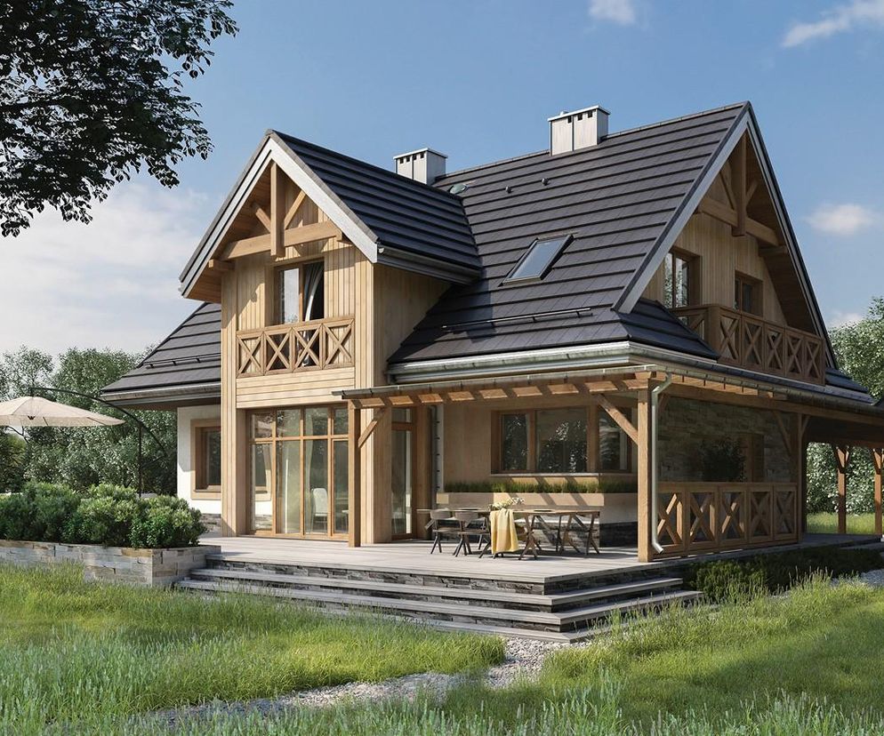 Domy klasyczne, a jednocześnie nowoczesne - 5 projektów tradycyjnych domów w modnej aranżacji