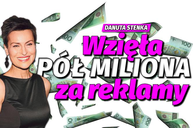 Danuta Stenka wzięła pół miliona złotych za reklamy