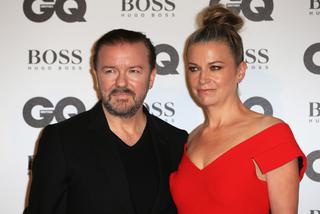 Ricky Gervais i jego żona Jane Fallen