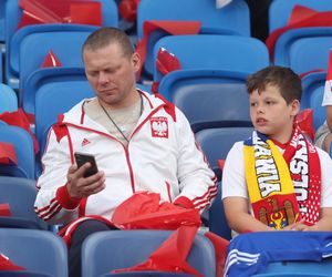Kibice na meczu Polska - Mołdawia