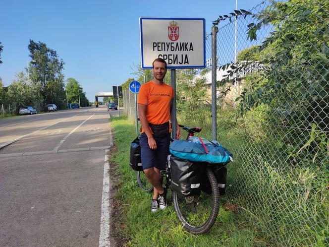 Student z Bydgoszczy podróżuje po Europie rowerem. To jego piąta wyprawa 