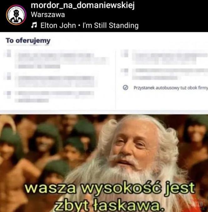 Spróbuj się nie zaśmiać. Takich memów o Warszawie jeszcze nie widziałeś