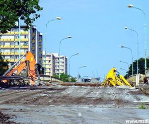 Wyburzanie wiaduktu łączacego Żeromskiego z Lubelską