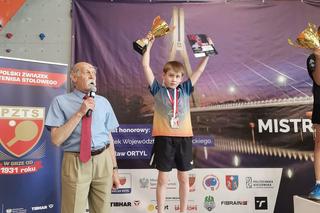 11-letni Ignacy Utylski z KS Nowa Era Toruń zdobył srebro na mistrzostwach Polski