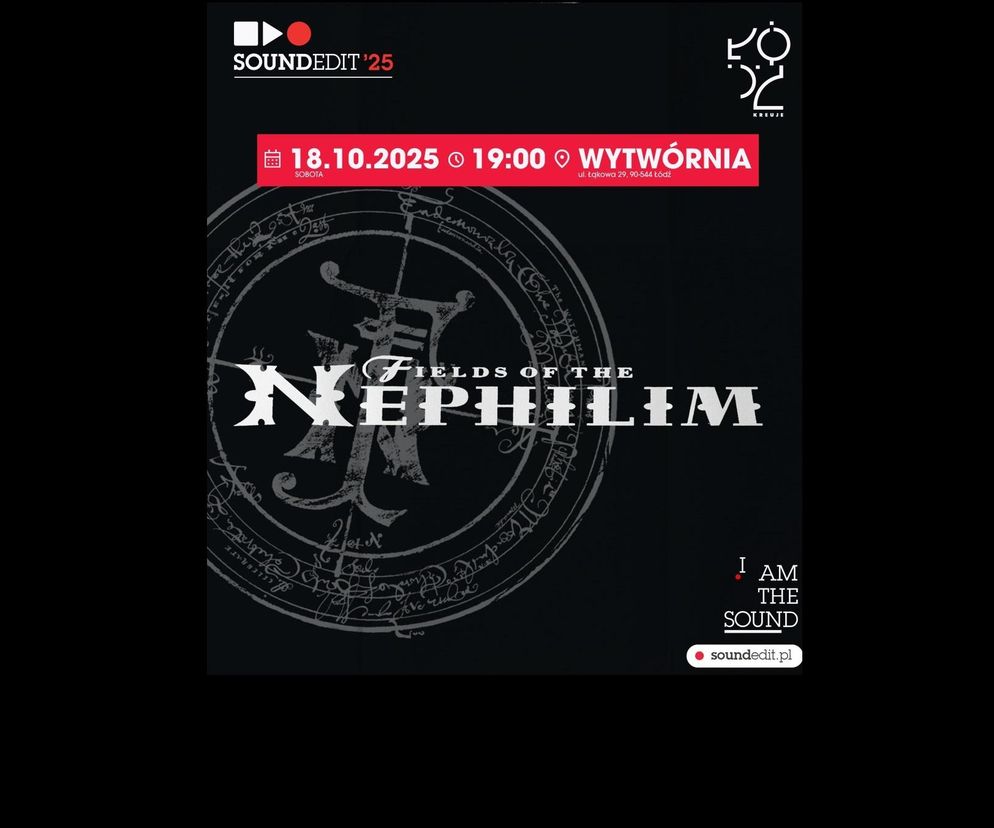 Fields of the Nephilim w Polsce w 2025! Zagrają z The Chameleons i 1984 w Łodzi