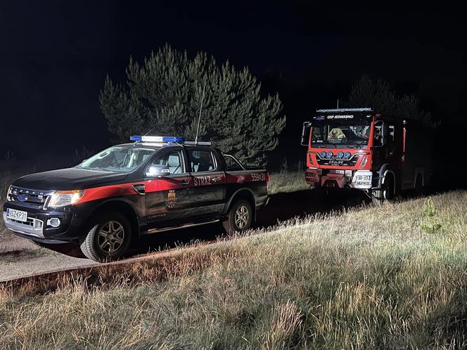 Tajemniczy obiekt spadł na poligonie pod Szczytnem? Nocna akcja policji i strażaków