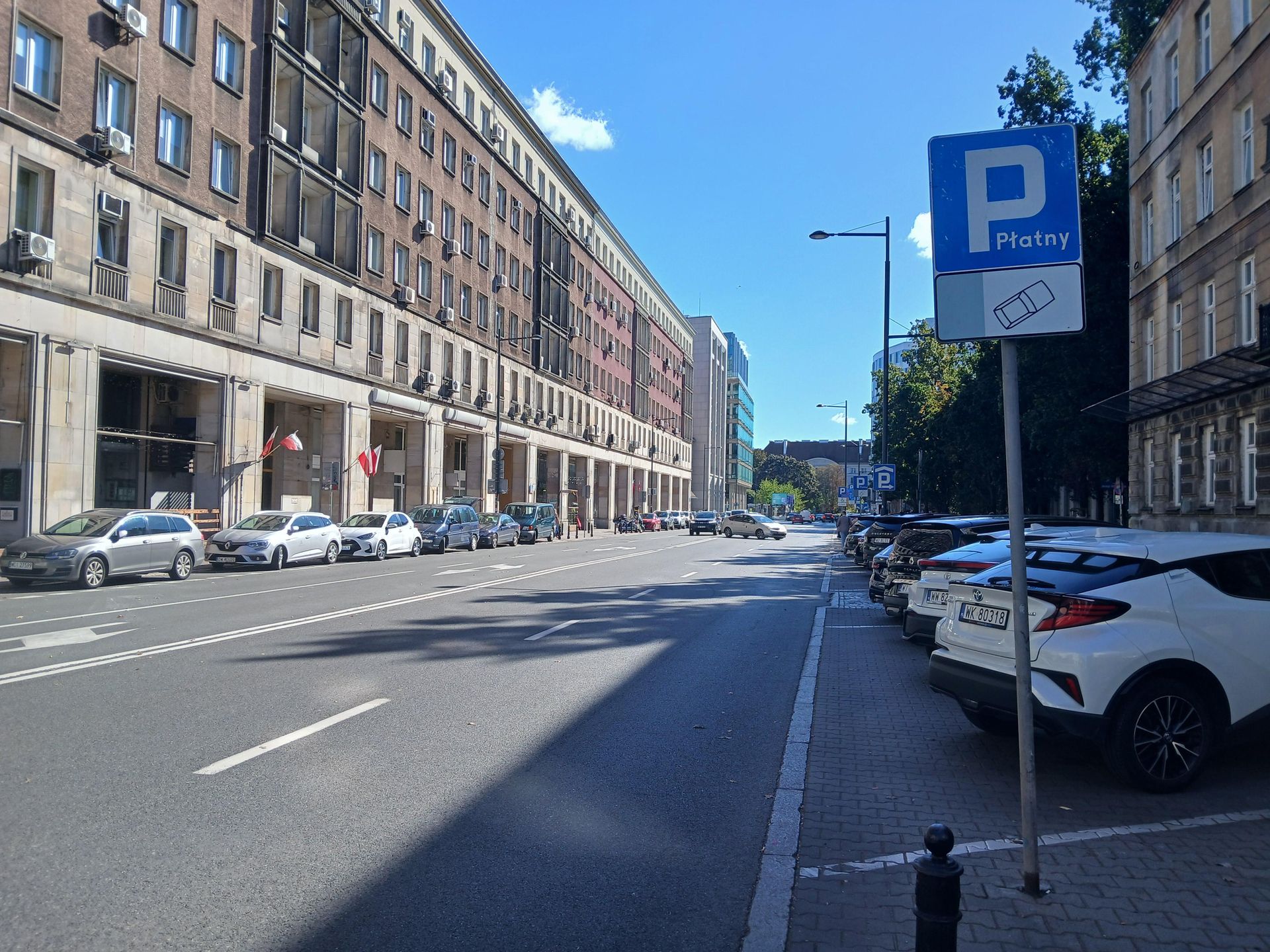 Ulica Krucza w Warszawie przed przebudową