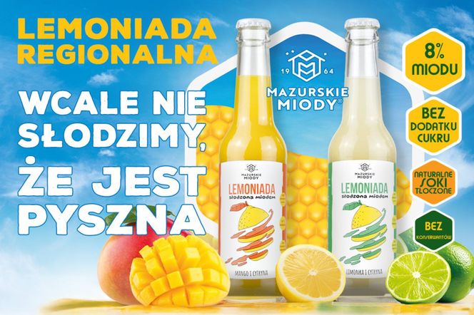 Lemoniada słodzona miodem