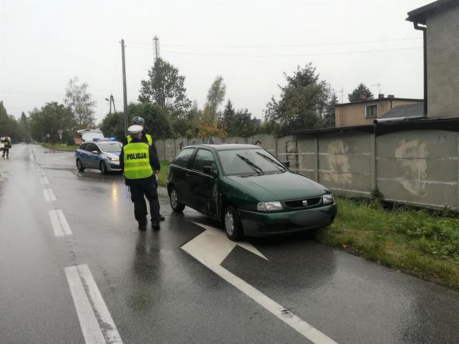 Wypadek z udziałem radiowozu w Tarnowskich Górach