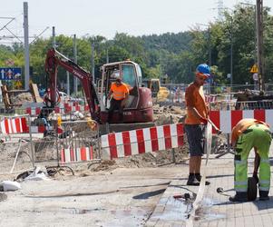 Budowa nowego torowiska na ul. Perłowej w Bydgoszczy 